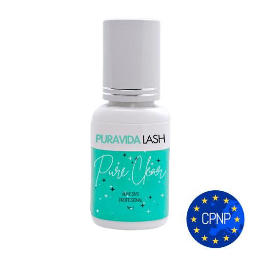 Adhesivo transparente para pestañas Pure Clear de Puravida Lash, ideal para pestañas de colores