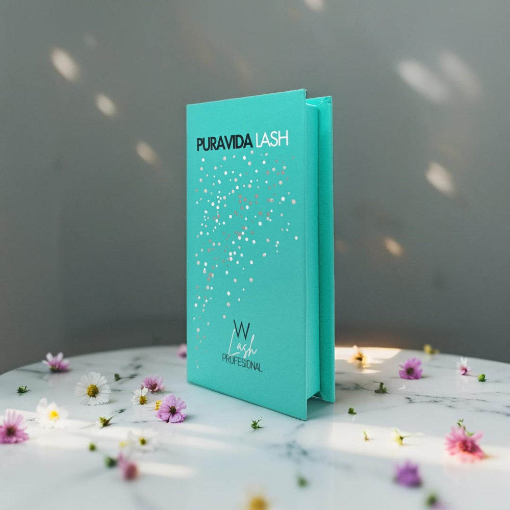 Caja de pestañas W Lash 4D de Puravida Lash para un diseño de volumen texturizado