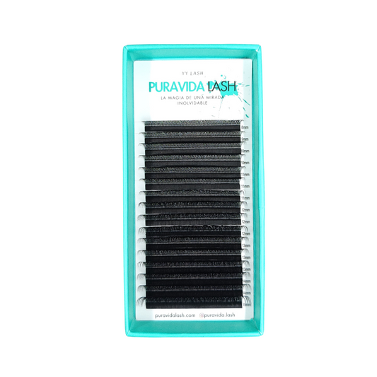 Pestañas tecnológicas YY de Puravida Lash para un efecto de volumen ligero