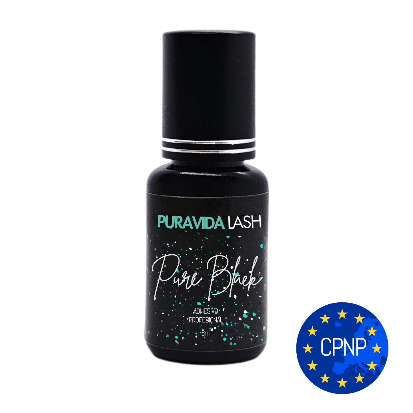 Adhesivo para extensiones de pestañas Pure Black de Puravida Lash