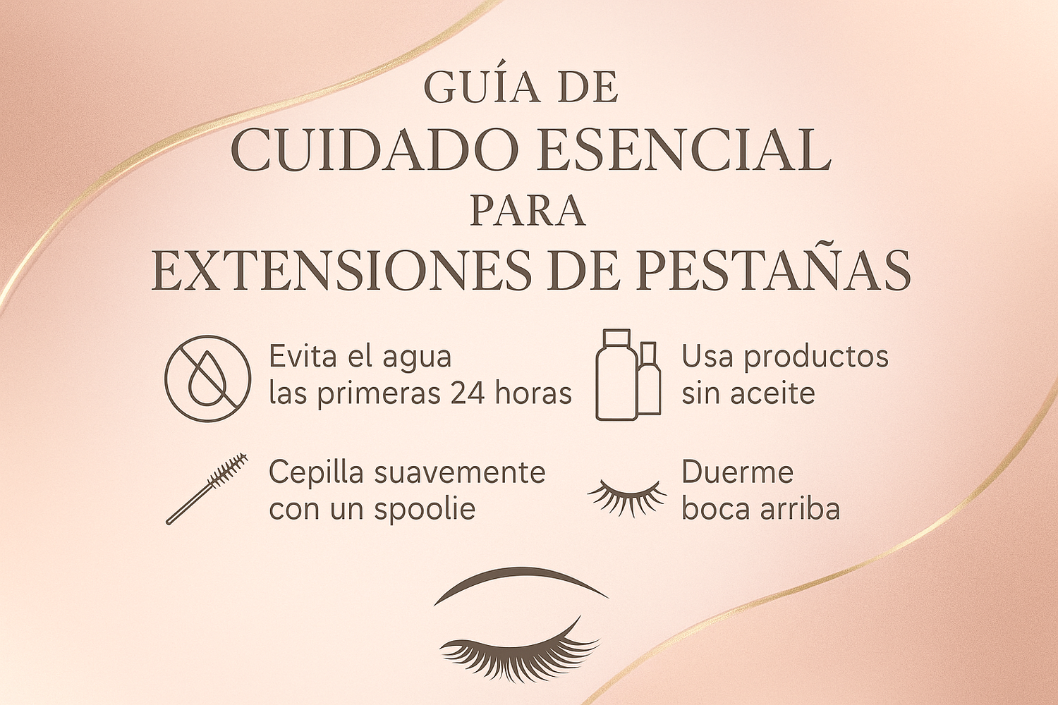 Guía de Cuidado Esencial para Extensiones de Pestañas