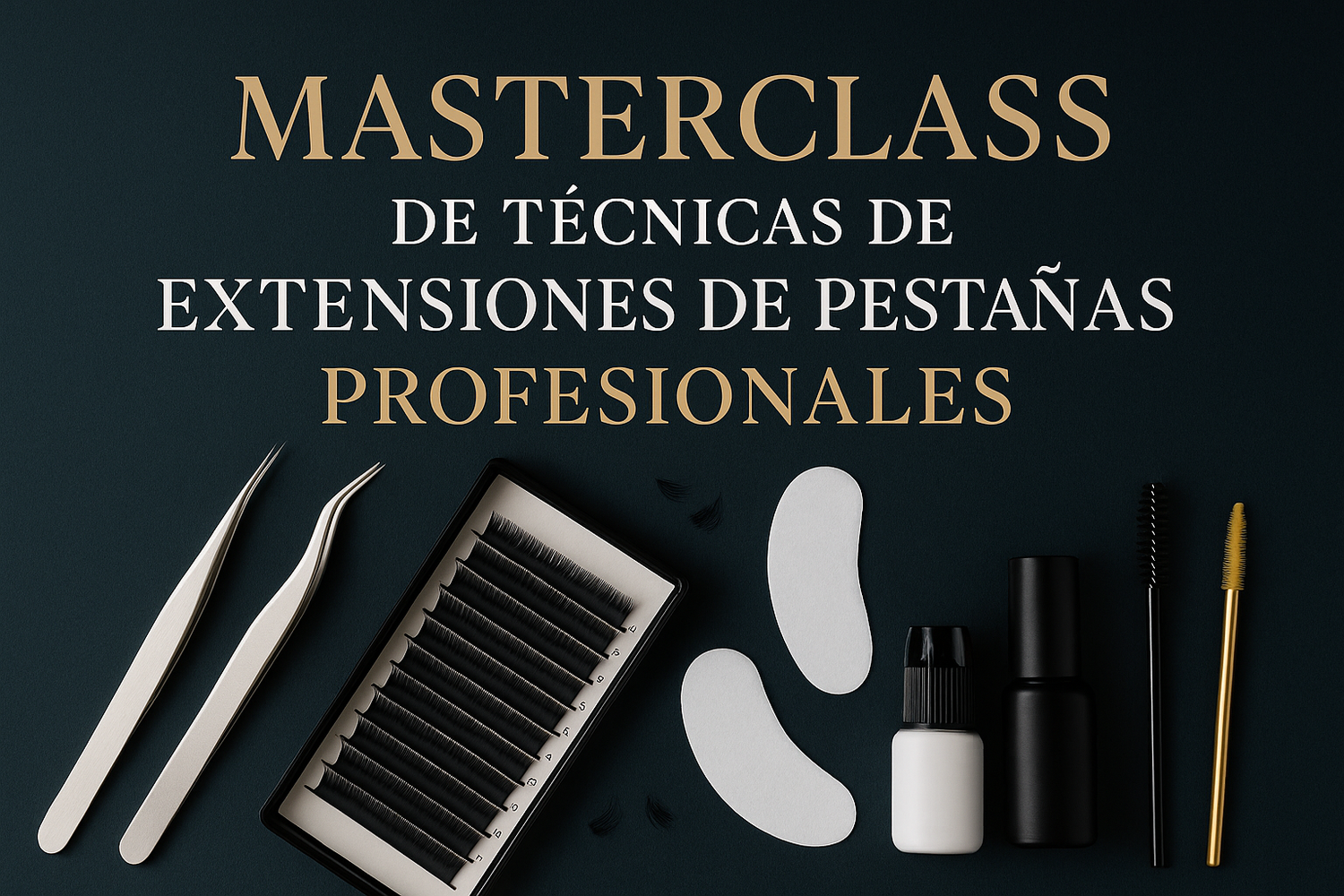 Masterclass de técnicas de extensiones de pestañas profesionales