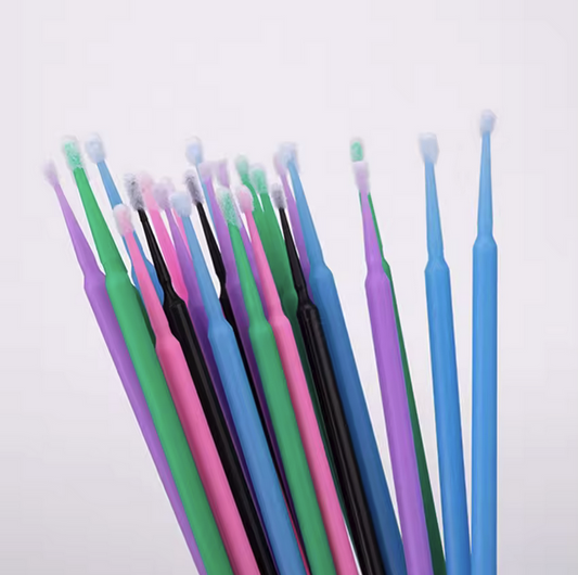Disposable microfiber tip brush