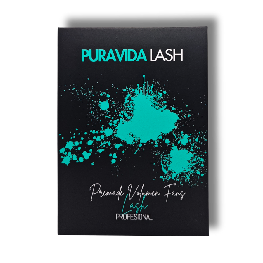 Abanicos pre-hechos para extensiones de pestañas de volumen de Puravida Lash